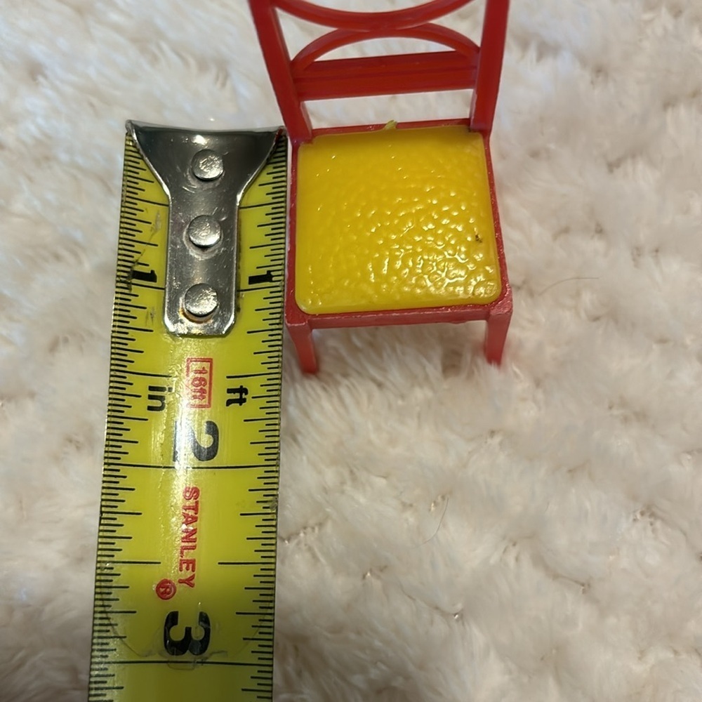 Vintage Dollhouse Furniture 4 Chairs - Picture 7 of 9